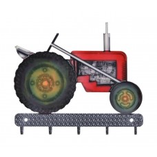 Red Tractor Key Rack Farm Farming Metal Wall Art Made In USA 876904040530  182071821675